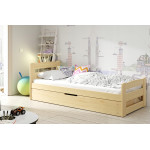 Detská postel David Ernie prírodná + matrac 200x90cm